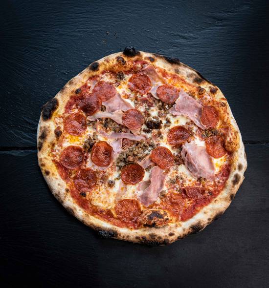 Order Pizza Meat Lovers food online from The Pasta Box store, Miami on bringmethat.com