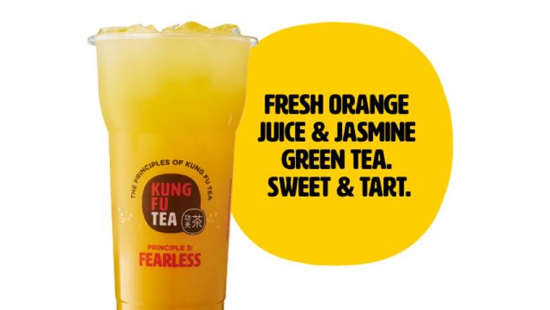 Order Orange Green Tea food online from Kung Fu Tea store, Canton on bringmethat.com