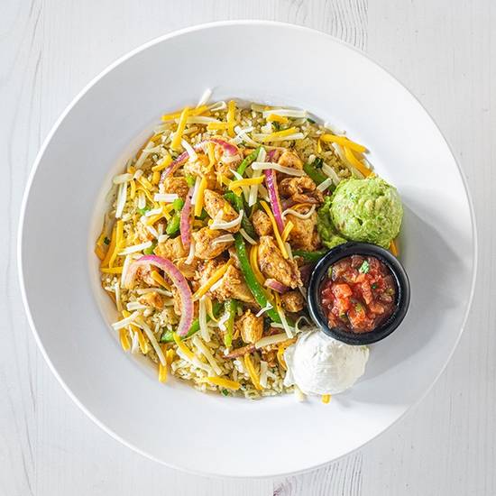 Order Fajita Rice Bowl food online from Hurricane Grill & Wings - SW Pine Island Rd store, Cape Coral on bringmethat.com