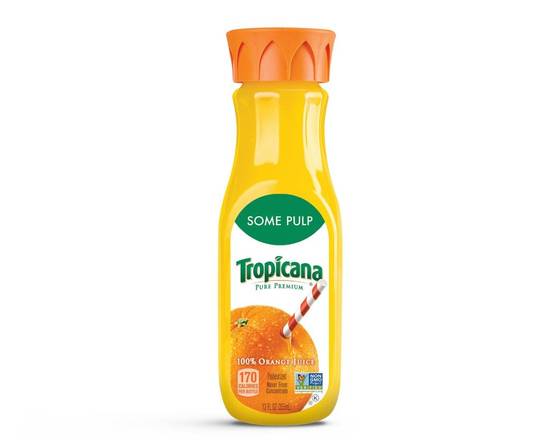 Order Tropicana Homestyle Orange Juice 12 Oz food online from Trumbull Super Stop store, Trumbull on bringmethat.com