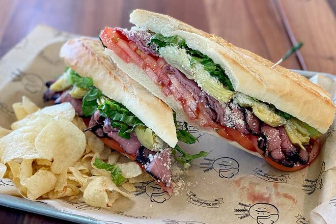 Order Prime Roast Beef Sandwich food online from La Boulangerie Boulmich store, Pinecrest on bringmethat.com