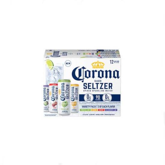 Order Corona Seltzer 12 pack | 5% abv food online from Pink Dot store, Palm Springs on bringmethat.com