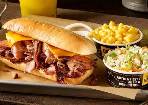 Order Westerner Sandwich Plate food online from Dickey Barbecue Pit store, Orlando on bringmethat.com