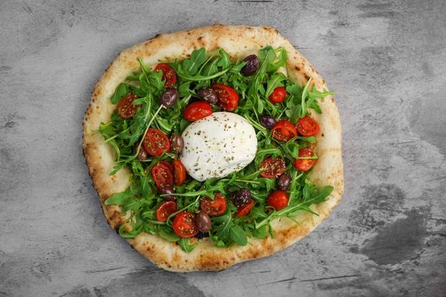 Order 10" Burrantina Pizza food online from Pummarola store, Coral Gables on bringmethat.com