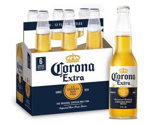 Order Corona Extra, 6pk-12oz bottle glass beer (4.60% ABV) food online from Fresko Market store, Miami on bringmethat.com