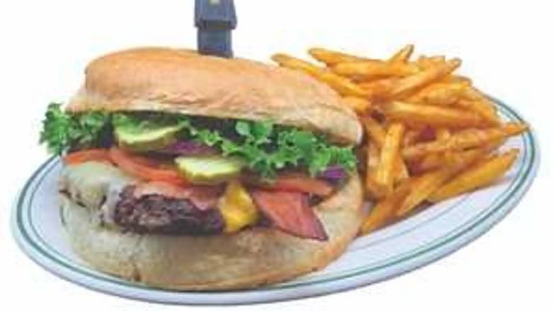 Order The 1 Pound Redwood Burger food online from Lumberjacks store, Petaluma on bringmethat.com