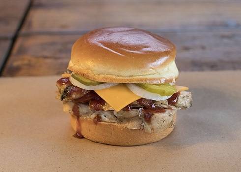 Order Chicken & Cheese Classic Sandwich food online from Dickey Barbecue Pit store, Orlando on bringmethat.com
