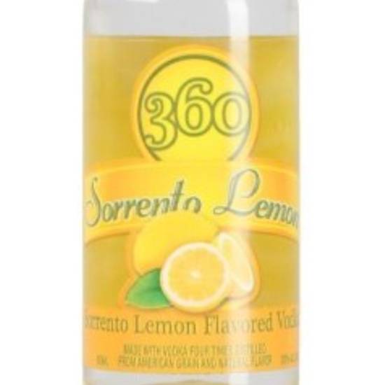 Order 360 SORRENTO LEMON VODKA  50ML 35%ABV food online from Princess Liquors store, Port Saint Lucie on bringmethat.com