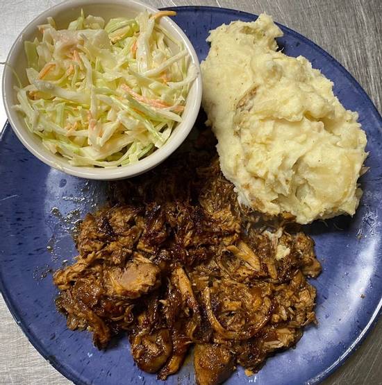 Order (GF) BBQ Pork Dinner food online from Dilworth Neighborhood Grille store, Charlotte on bringmethat.com
