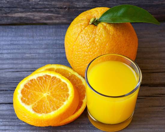 Order Orange Juice (16oz) food online from Jewel Or Juice store, Honolulu on bringmethat.com
