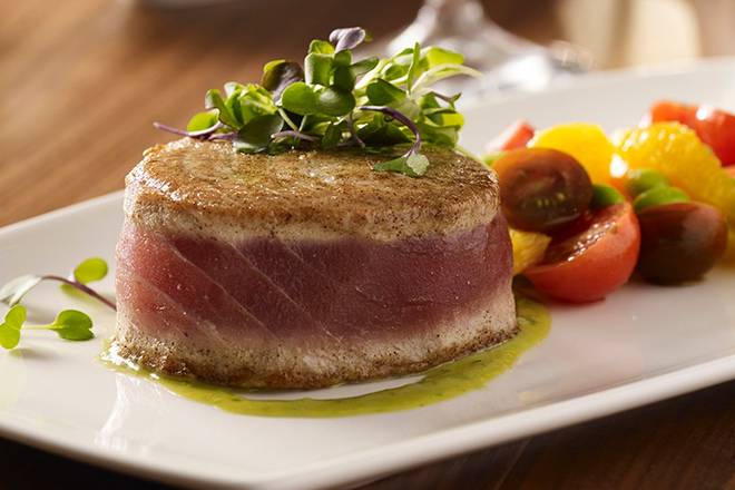 Order AHI TUNA STEAK food online from Sullivan's store, Palm Desert on bringmethat.com