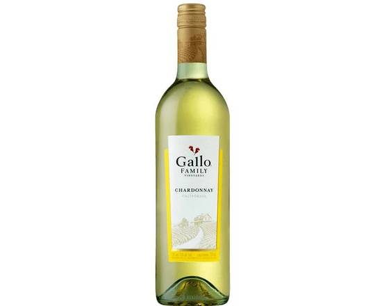 Order Gallo Family chardonnay 750ml (13% ABV) food online from Richmond Food Center store, Richmond on bringmethat.com