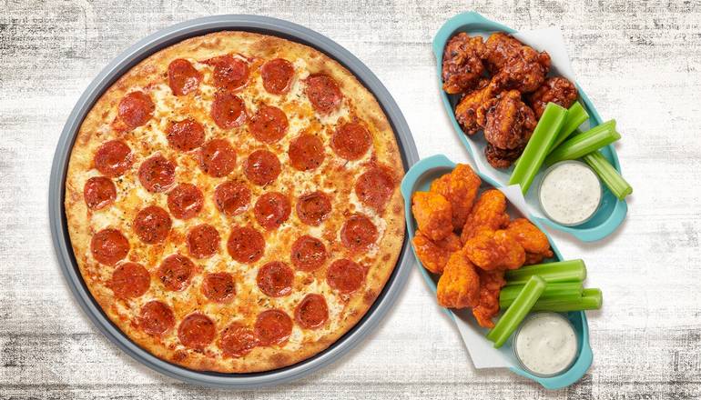 Order Pizza & Boneless Wings Combo food online from Pasqually Pizza & Wings store, Davenport on bringmethat.com