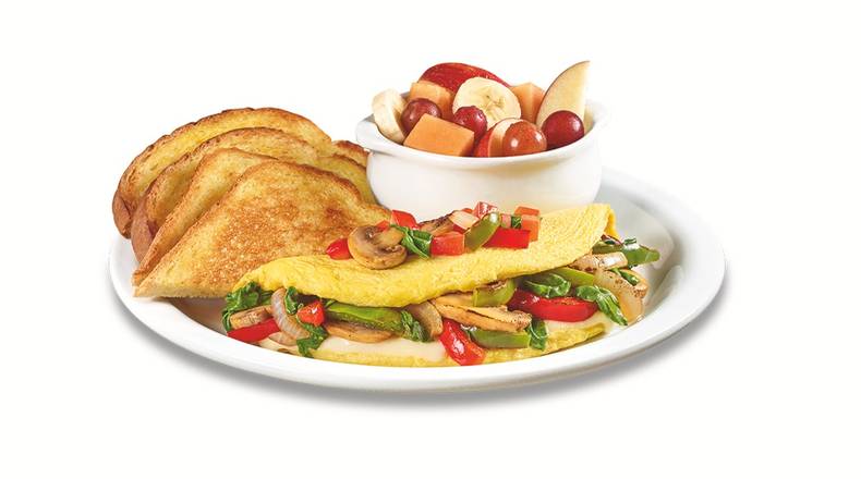 Order Loaded Veggie Omelette  food online from Denny store, Springville on bringmethat.com