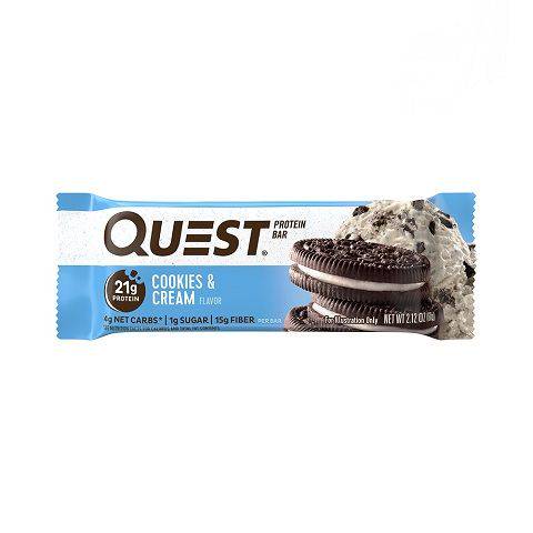 Order Quest Protein Cookies & Cream 2.1oz food online from 7-Eats store, San Diego on bringmethat.com