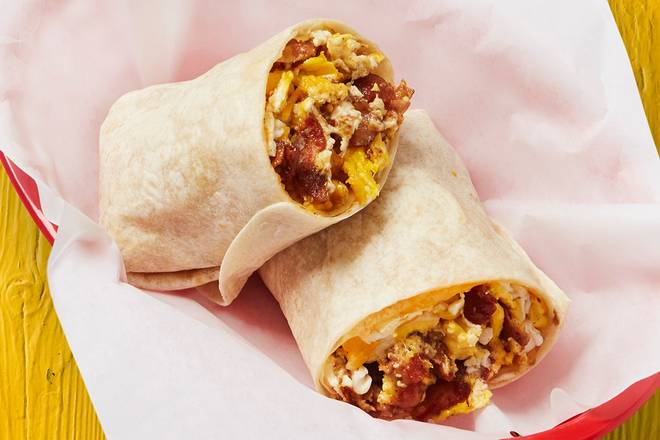 Order Bacon, Egg, & Cheese Burrito food online from Fuzzy's Taco Shop store, Beaumont on bringmethat.com