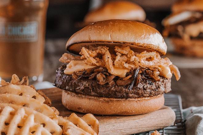 Order CRAFTED BEER BURGER* food online from Old Chicago 18 store, Westminster on bringmethat.com