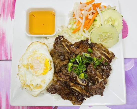 Order C3. Grilled Beef Short Ribs And Egg food online from Pho Binh Minh store, Maple Valley on bringmethat.com