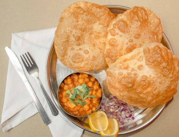 Order Chole (Chana) Bhatura food online from Curry In Hurry store, Austin on bringmethat.com