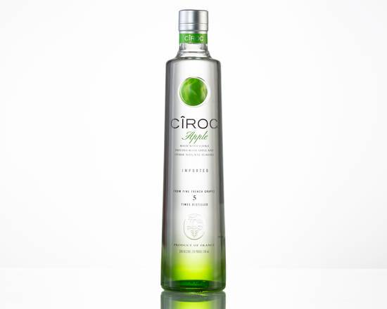 Order Ciroc Apple, 750mL vodka (35.0% ABV) food online from Golden Ox Liquors store, Saint Augustine on bringmethat.com