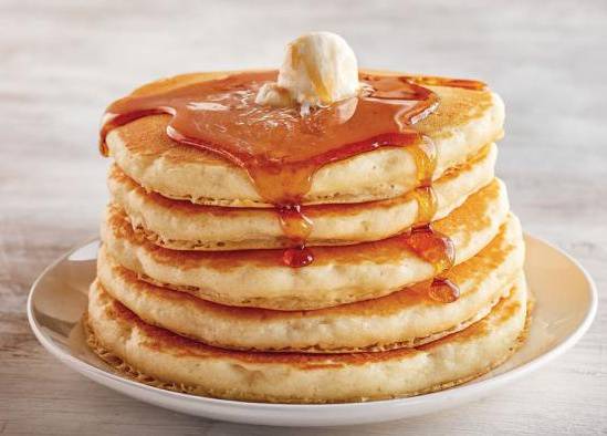 Order Heavenly Pancakes (5 Stack) food online from The Royal Breakfast store, Fort Myers on bringmethat.com