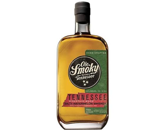 Order Ole Smoky Salty Watermelon, 750mL whiskey (30% ABV) food online from Woodbury Wine & Spirits store, ORLANDO on bringmethat.com