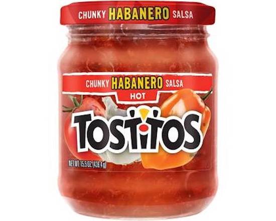 Order Tostitos Chunky Habanero Hot Salsa 15.5oz food online from George's Market store, San Francisco on bringmethat.com