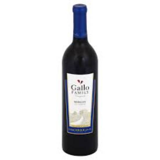 Order GALLO FAMILY MERLOT 750ML  food online from Duke Liquor & Jr. Market store, Los Angeles on bringmethat.com