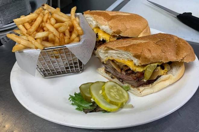 Order Ribeye Steak Sandwich food online from Blackjack Mulligan store, Secaucus on bringmethat.com