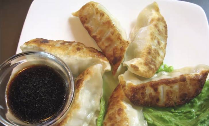 Order Pot Stickers (6 pcs) food online from Crouching Tiger Restaurant store, Redwood City on bringmethat.com