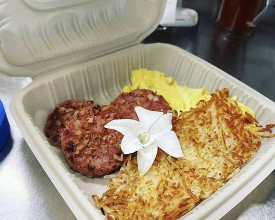 Order Corned Beef Hash and Eggs food online from Guieb Cafe store, Wahiawa on bringmethat.com