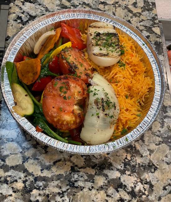 Order Vegetable Kabob (Vegetarian) Entree food online from Habeeb Grill By Pita Grill And Creperie store, Franklin on bringmethat.com