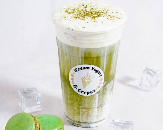 Order Matcha Latte Cream Cheese  food online from Icream Yogurt & Crepes store, Falls Church on bringmethat.com