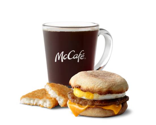 Order Sausage Egg McMuffin Meal food online from McDonald's store, Chesnee on bringmethat.com