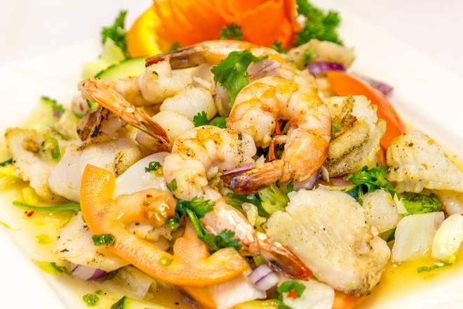 Order Grilled Fisherman Lover food online from Thai Chili Cuisine store, Santa Clara on bringmethat.com