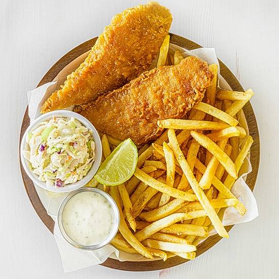 Order Yuengling Beer-Battered Fish and Chips food online from Hurricane Grill & Wings store, Jacksonville on bringmethat.com