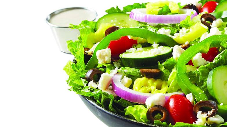 Order Greek Salad food online from Dangelo Grilled Sandwiches store, Auburn on bringmethat.com