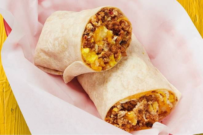 Order Chorizo, Egg, & Cheese Burrito food online from Fuzzy's Taco Shop store, Beaumont on bringmethat.com