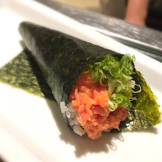 Order Spicy Tuna Hand Roll food online from K-ZO Restaurant store, Culver City on bringmethat.com