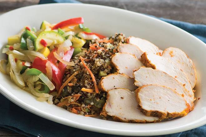 Order Power Plate With Chicken food online from Sharky's Woodfired Mexican Grill store, Los Angeles on bringmethat.com
