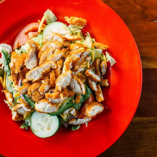 Order Crispy Chicken Salad food online from Bonos Pit Bar-B-Q & Catering store, Jacksonville on bringmethat.com