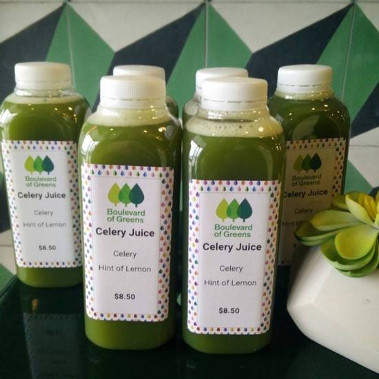 Order Celery Juice - Celery Juice food online from Boulevard Of Greens store, Fort Worth on bringmethat.com