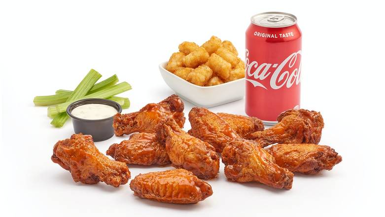 Order 10pc Wing Combo with Tots food online from Smack Wings store, Melbourne on bringmethat.com