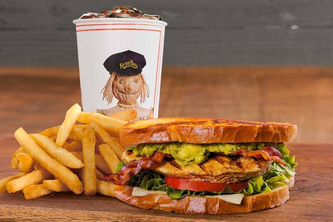 Order Sourdough Chicken Avocado Sandwich Combo food online from Farmer Boys store, Santa Fe Springs on bringmethat.com