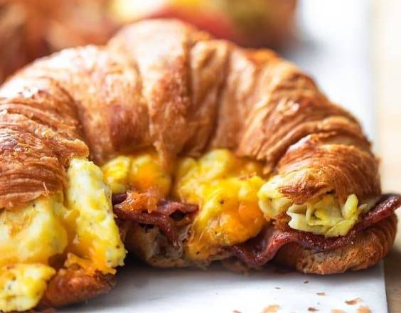 Order Egg & Cheese on Croissant  food online from Breakfast To Door store, Mamaroneck on bringmethat.com