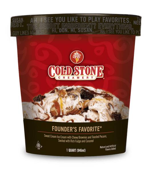 Order Founder's Favorite® Pre-packed Quart food online from Cold Stone Creamery store, Lawrence on bringmethat.com