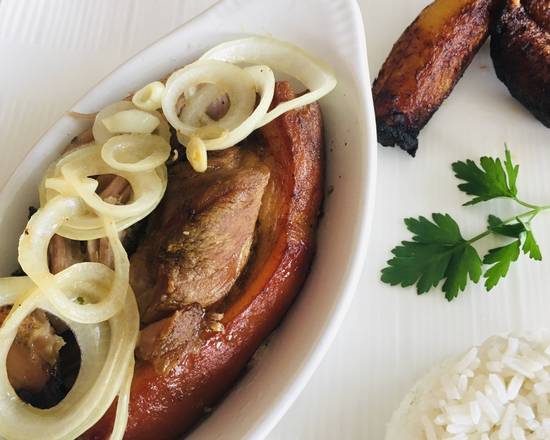 Order Roasted Pork (Lechon Asado) food online from Chuchis Restaurant store, Cape Coral on bringmethat.com