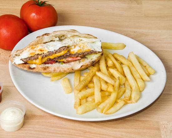 Menu sandwich américain