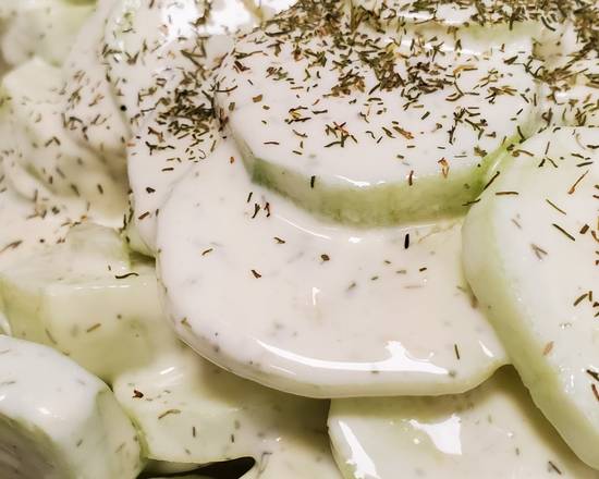 Order Cucumber Salad (1 LB) food online from Long Island Bagel Cafe store, Bellmore on bringmethat.com