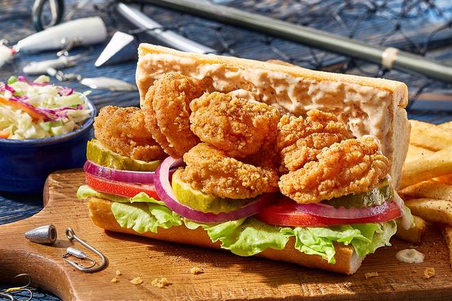 Order Fried Shrimp Po Boy food online from Dockside Charlie's store, Olive Branch on bringmethat.com